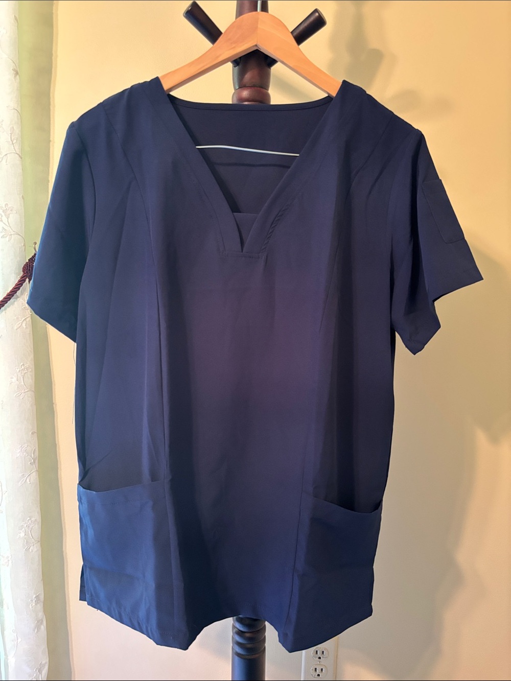Navy Scrub Top